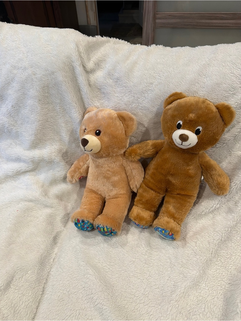 Build A Bear Plush Lot Rainbow Unicorn & Pink Hearts Teddy Bear Stuffed Animals